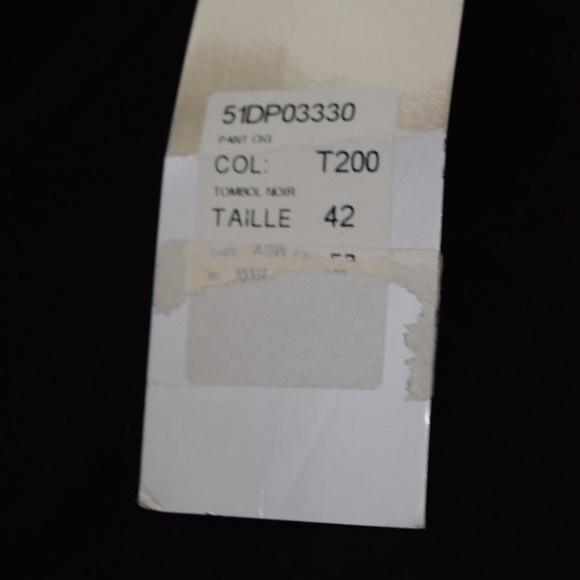 Thierry Mugler Mens Black Cotton Pants 32 - Picture 4 of 8